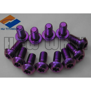 gr5 titanium purple bolts button head m5*12